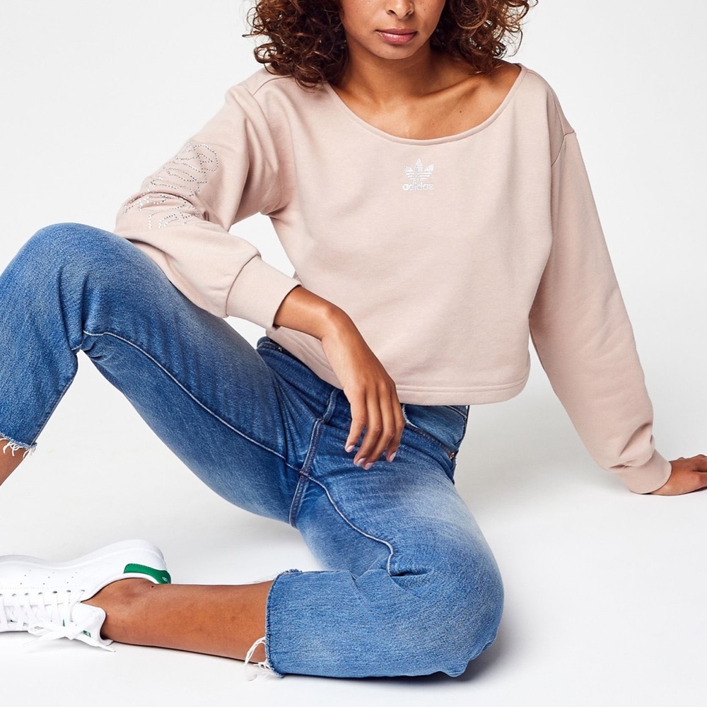 Adidas Luxe Slouchy Crew Sweatshirt